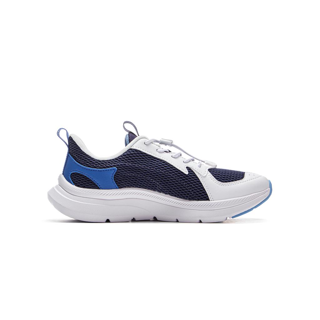 Li Ning Детские беговые универсальные амортизирующие кроссовки с низким верхом Детские кроссовки Темно-синие YKFV062-13