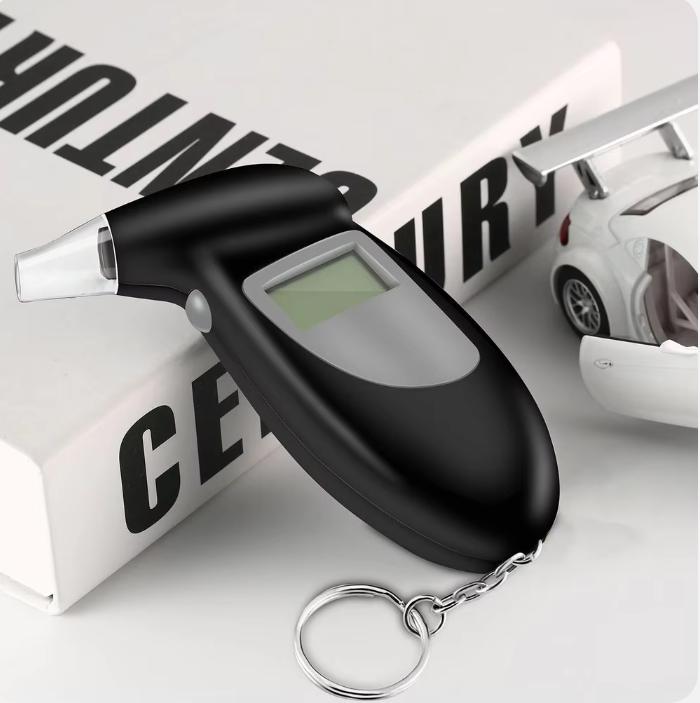 Ручной цифровой ЖК-тестер алкоголя в выдыхаемом воздухе, анализатор-детектор алкоголя со звуковым оповещением, анализатор-тест на алкоголь