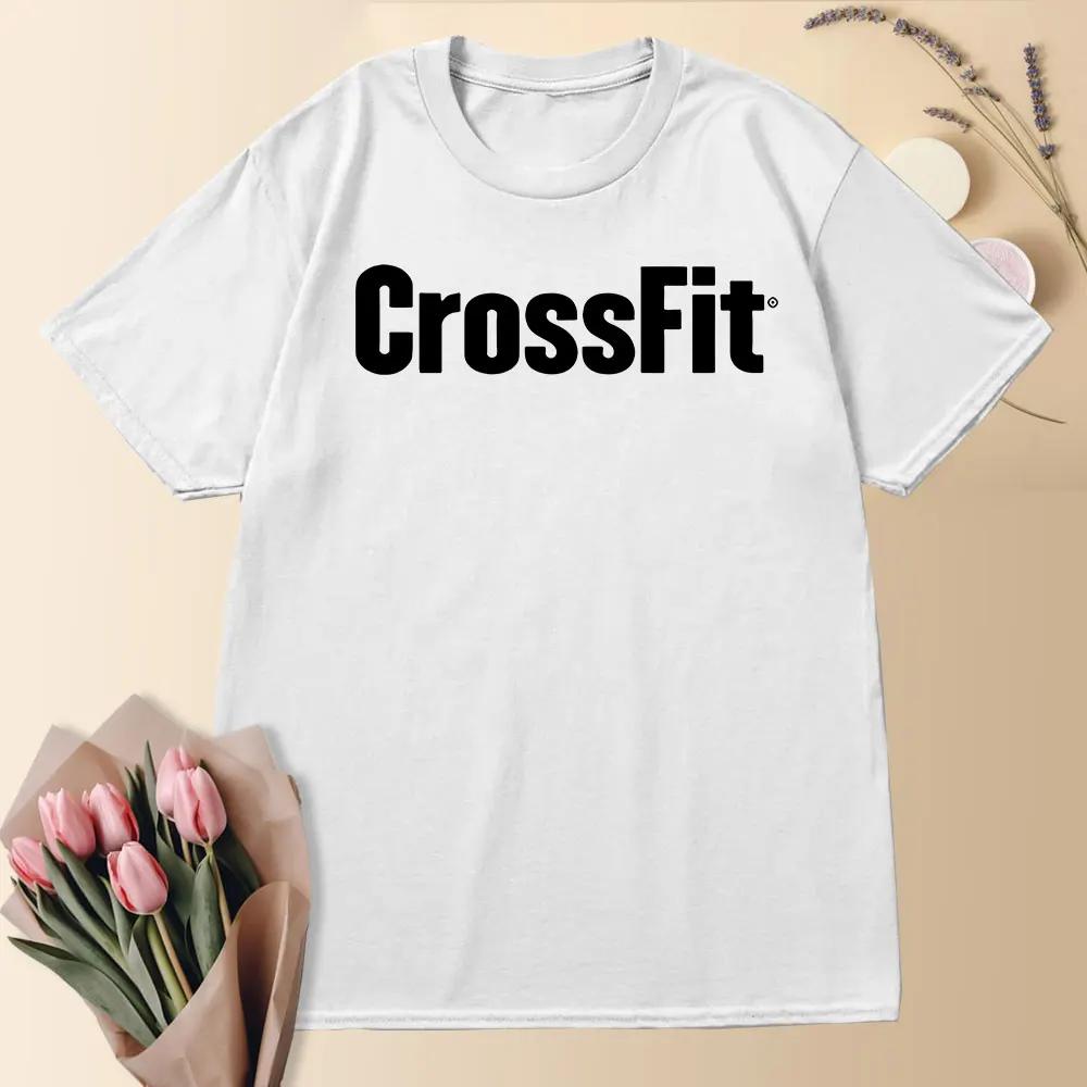Летняя новинка Crossfit 2024 года анонсирована как самая подходящая женская черная футболка с коротким рукавом, футболка, отдельный предмет для продажи
