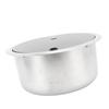 RV Bar Sink 10.2 X 5.1inch Stainless Steel Round Kitchen Sink with Tempered Glass Lid 40mm Drain Hole for Boat Caravan