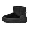 Classic Mini Suede Warm Thick Sole Velcro Short Snow Boots Women Boots Black 1143932-BLK