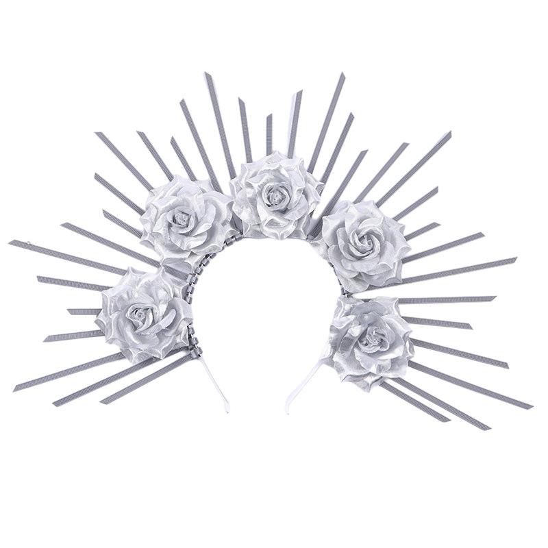 1PC Baroque Tiara Sun Goddess Mary Halocrown Headband Greek Spiked Halocrown Headpiece Crown Halocrown Multiple Options Available