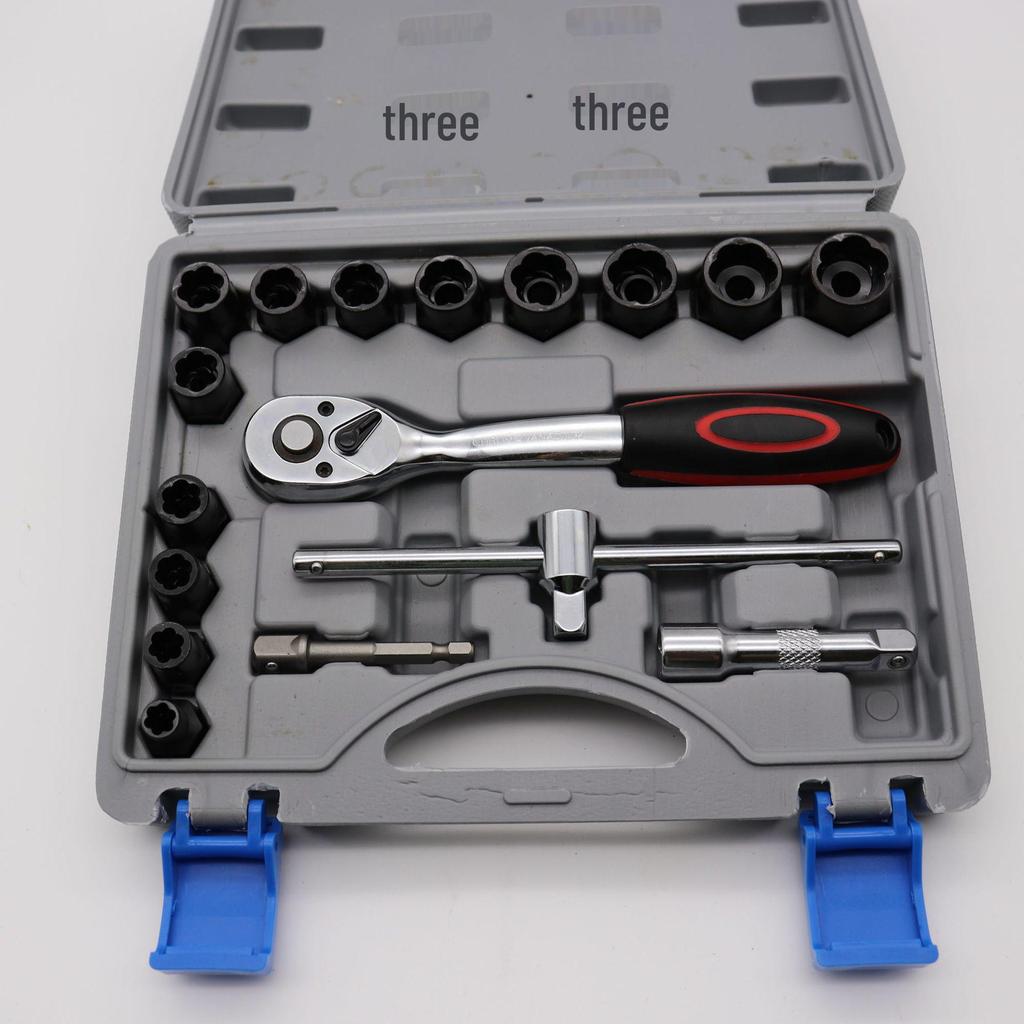 Набор из 14 экстракторов гаек и винтов для поврежденных и некомплектных крепежей