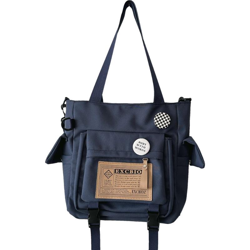 Легкая студенческая косметичка, новая модная сумка через плечо большой вместимости, повседневная портативная сумка-мессенджер