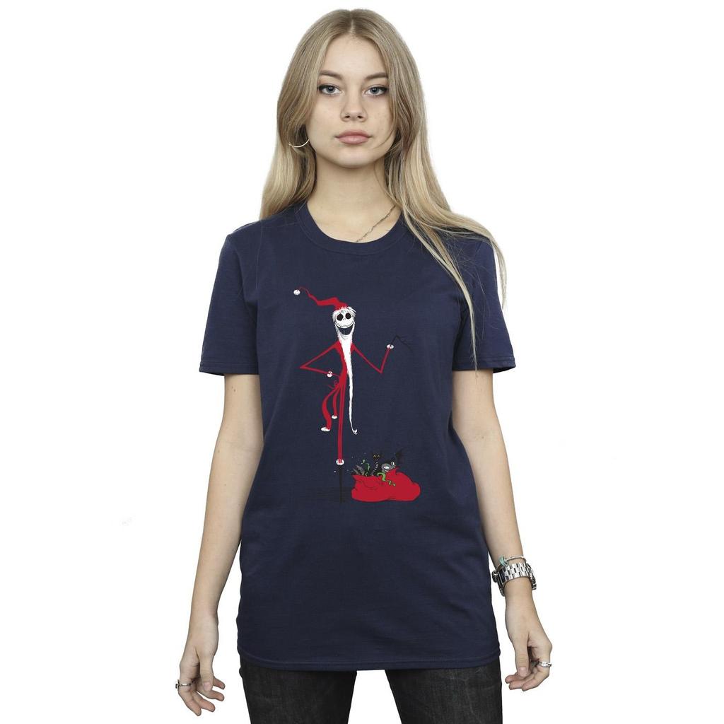 The Nightmare Before Christmas Womens/Ladies Christmas Presents Cotton Boyfriend T-Shirt