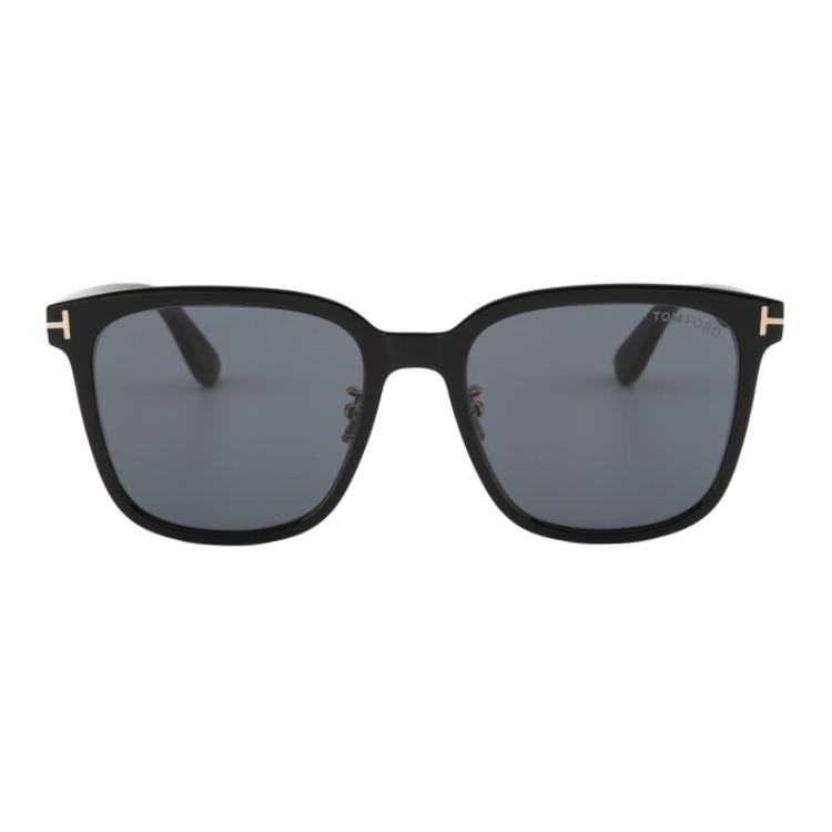 TF Brand Logo Square Sunglasses Unisex sunglasses Black TF1287-K-01A