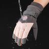 PU Leather Winter Cycling Gloves Fleece Lining Non-Slip Gloves Waterproof Gloves  For Women Man