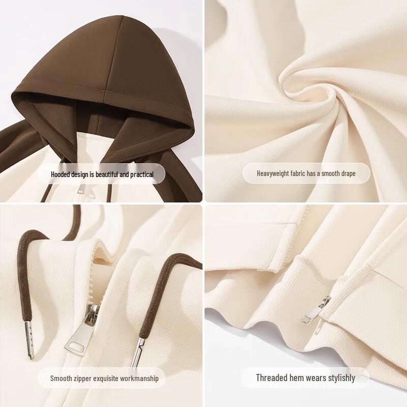 Women's American Retro Color Block Hooded Sweatshirt