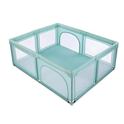 Мини-манеж 120x120 см зеленый для малыша с двойным входом
