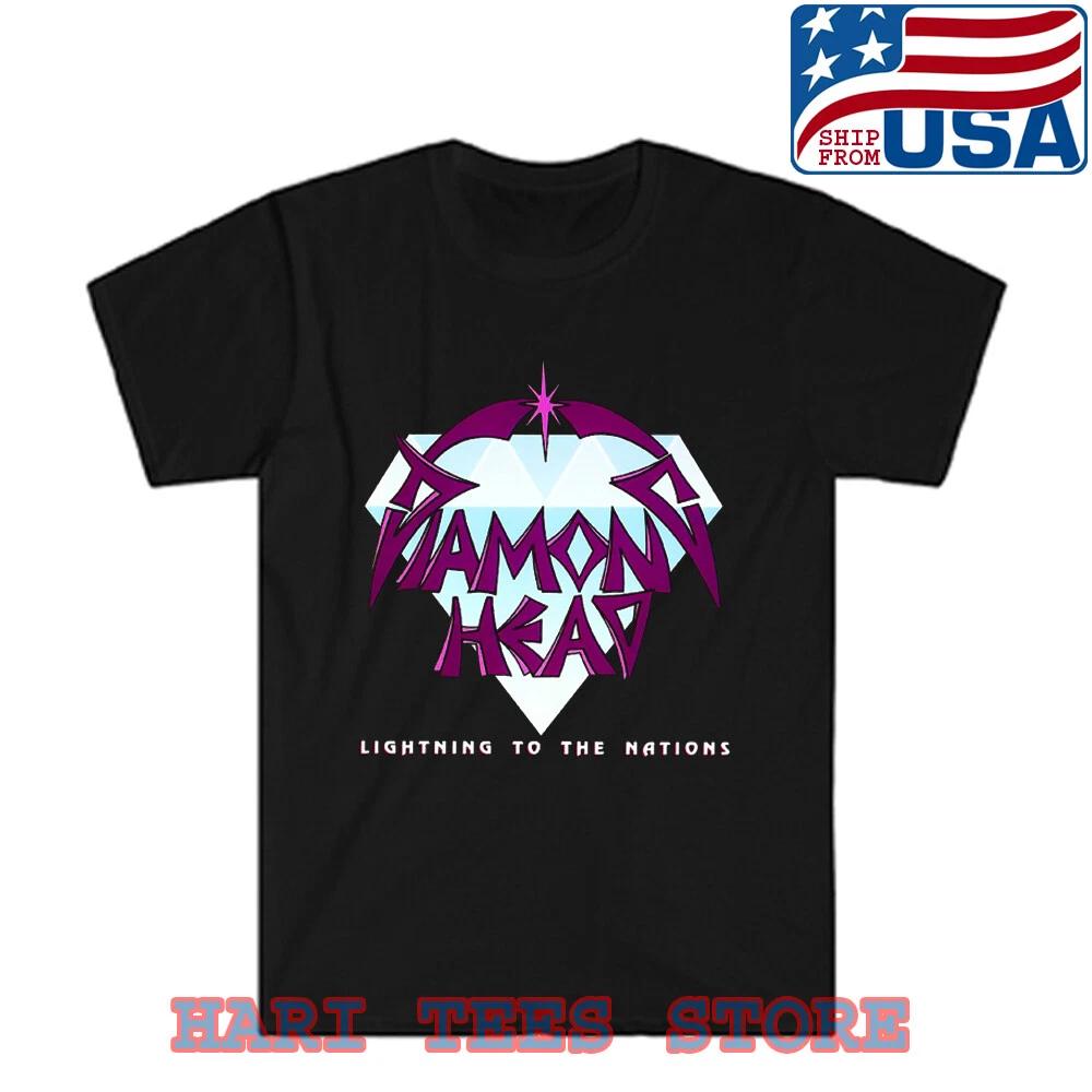 Diamond Head Молния Нациям Мужская Черная Размер от S до 5XL
