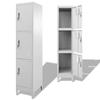 Locker Cabinet - vidaXL - 3 Compartments - 38 X 45 X 180 Cm - Color: Grey