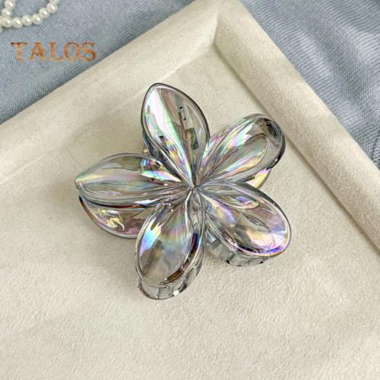 Женская заколка для волос Цветочная форма цветка Задняя часть головы Коготь для волос Украшение для волос Конский хвост Инструмент для укладки волос