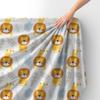 Royal Samt Stoff Polyester Zum Nähen - Motiv Löwe