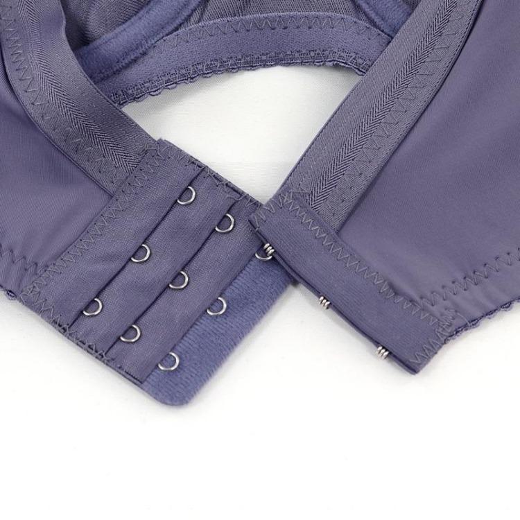 Французский цветочный дизайн Женский бюстгальтер полной чашки большого размера Тонкое дышащее однослойное кружевное нижнее белье со стальной поддержкой