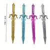 Школьный сезон 10 шт. 0,5 мм креативная гелевая ручка для меча императора, ручка для стилизации оружия в стиле аниме, симпатичная канцелярская ручка для меча, ручка для воды в стиле ретро с оружием