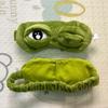 Shade Eye Patch Women Men Soft Portable Blindfold Travel Eyepatch3D Sad Frog Sleep Mask Natural Sleeping Eyeshade Cover