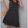 Women's Fashionable Printed SleevelessRound Neck Casual Dress