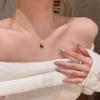 Французское изысканное двустороннее ожерелье-подвеска imitation fritillary love, легкая роскошь, нишевые аксессуары для шеи, цепочка на ключицы