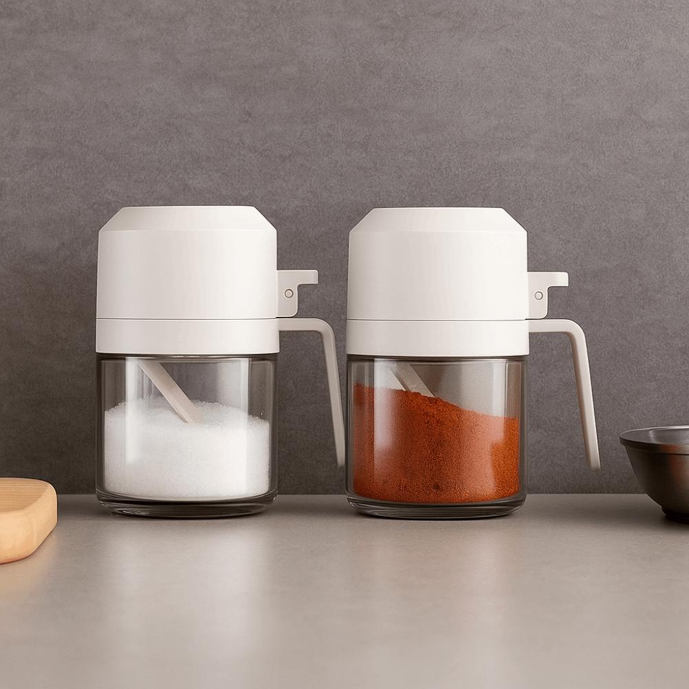 Dustproof Sealed Seasoning Jar Moisture-proof Sugar and Salt Container for Home