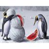 5D DIY Diamond Painting Penguin and Watermelon Cross Stitch Kit Mosaic Diamond Embroidery Rose Full Round/Square Drill Home Decoration