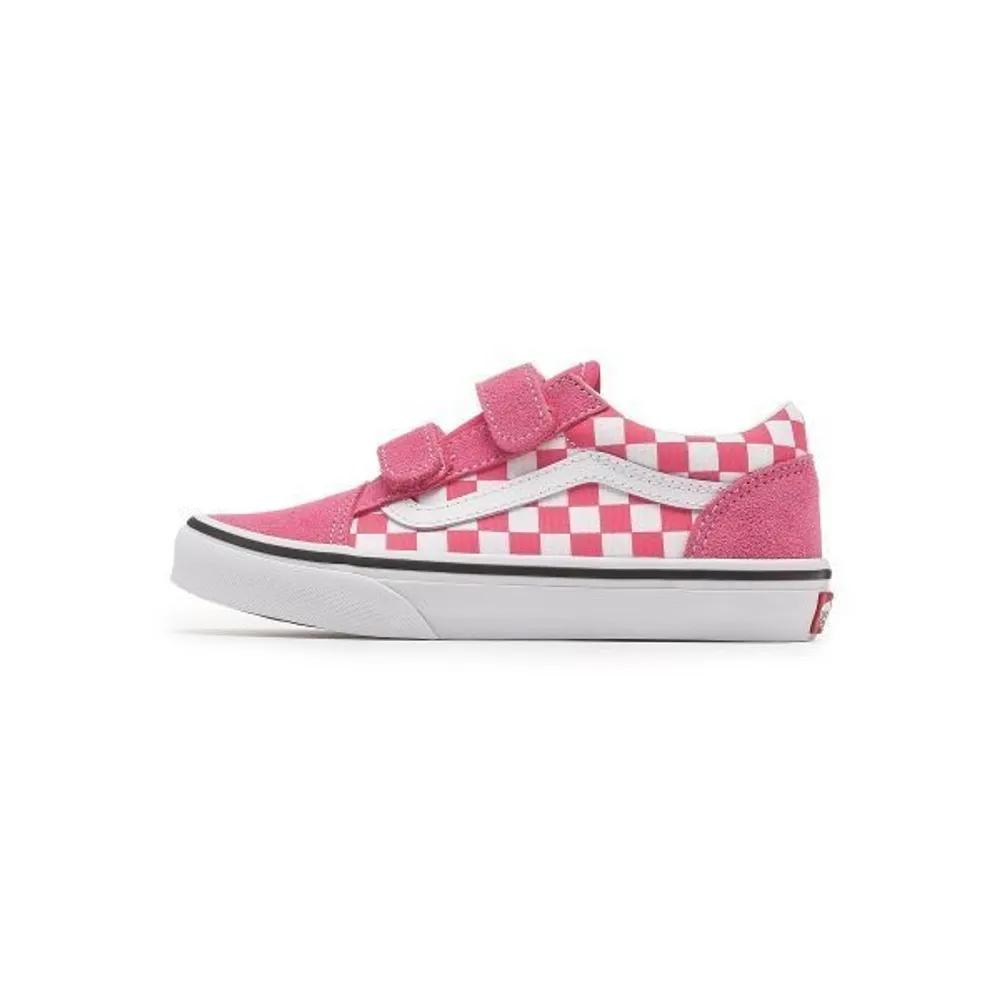 Vans ДЕТСКИЕ Old Skool на липучках - (Теория цвета) Шахматная жимолость VN000CYWCHL1