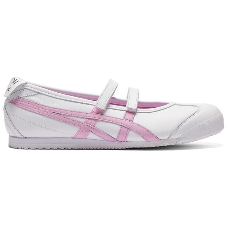 Patou x Onitsuka Tiger MEXICO 66 Туфли-балетки на плоской подошве Женские Белые Розовые 1183C379-101