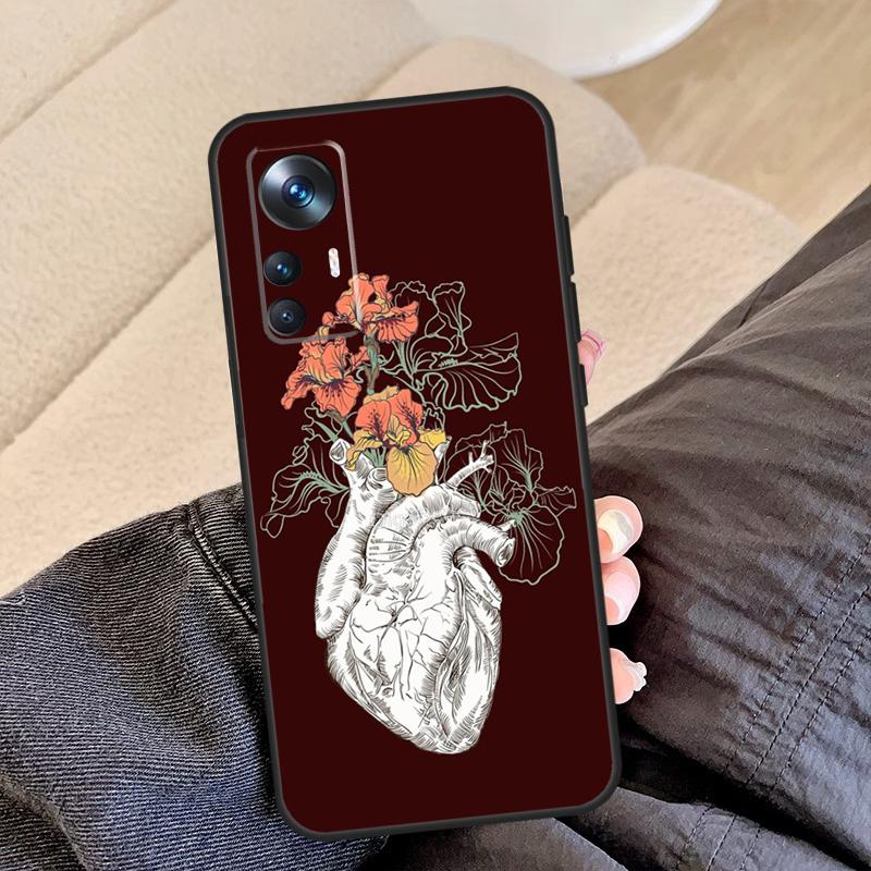 Анатомия человеческого сердца Для Xiaomi 15T Pro 13T 14T 17 Pro Max 13 14 15 Ultra Чехол Для POCO X7 X3 X5 X6 F5 F6 F7 Pro