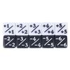 5pcs/set Dice Counters 5 Positive +1/+1 & 5 Negative -1/-1 for Magic The Gathering Number 1-6 Math Preschool Education Dice Set