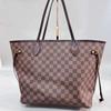 [Б/У] Сумка-тоут Neverfull Mm из клетчатого ламинированного канваса с кожаной отделкой - Хорошее состояние #HPBSDP