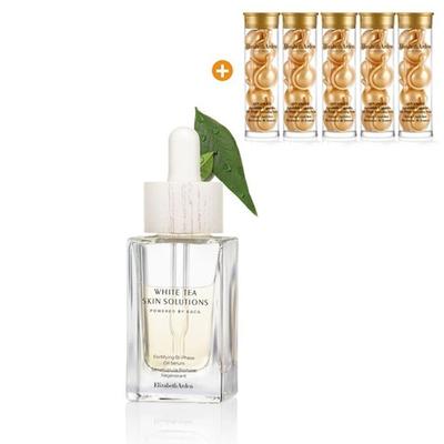 White Tea Skin Solution Укрепляющая двухфазная сыворотка-масло 30 мл Набор (Золотое лицо 35 капсул Дополнительно)