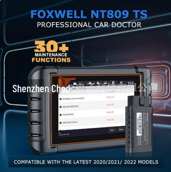 FOXWELL NT809TS OBD2 Сканер и TPMS Инструмент с 30+ Сервисами Сброса