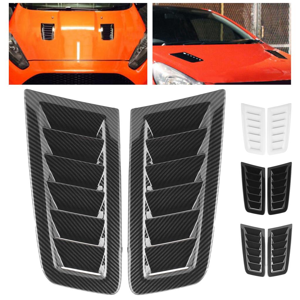 2Pcs  Bonnet  Vents Engine Hood Car Exterior Parts for  RS MK2 Style Car Front Vent Hood Vents Car Accessories