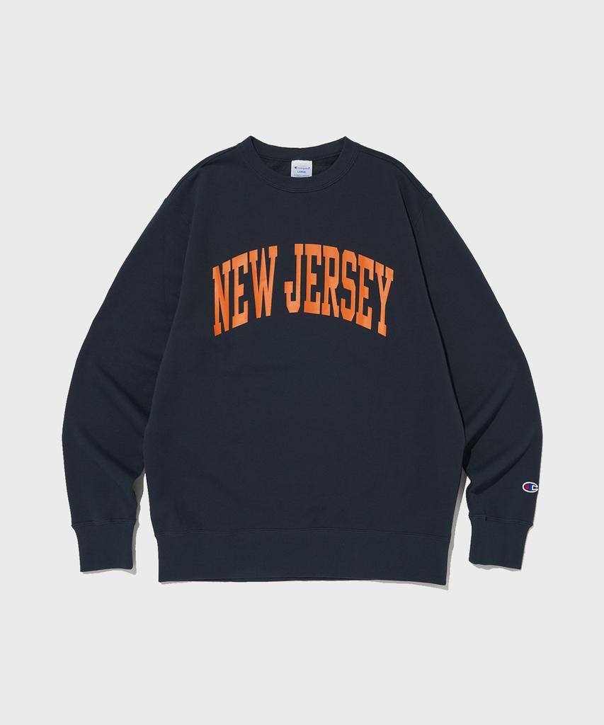Champion Свитшот с круглым вырезом New Jersey Cvc Обычный темно-синий