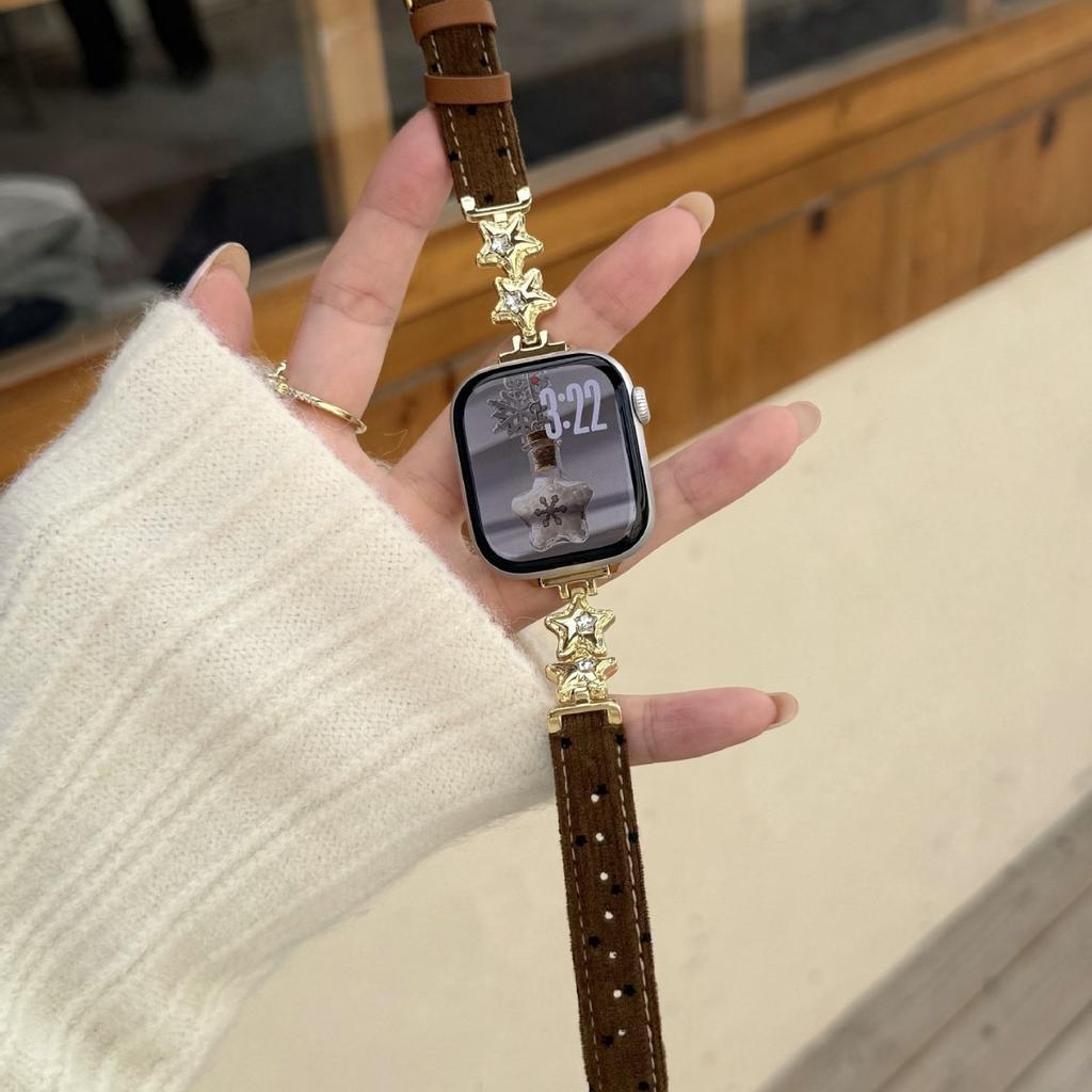 Подходит для ремешка Huawei GT6, часов Xiaomi 9, Apple S11, iwatch10987SE, шнурок со звездочкой и вельветовым шариком