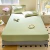 Solid Color Waterproof Mattress Fitted Sheet, Durable TPU Waterproof Backing Bed Cover, Smooth Breathable Bed Sheet for Home Hotel