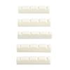 5PCS Guitar Nut Set Slotted Nut Musical Instrument Accessory for 4 String Electric Acoustic Guitar