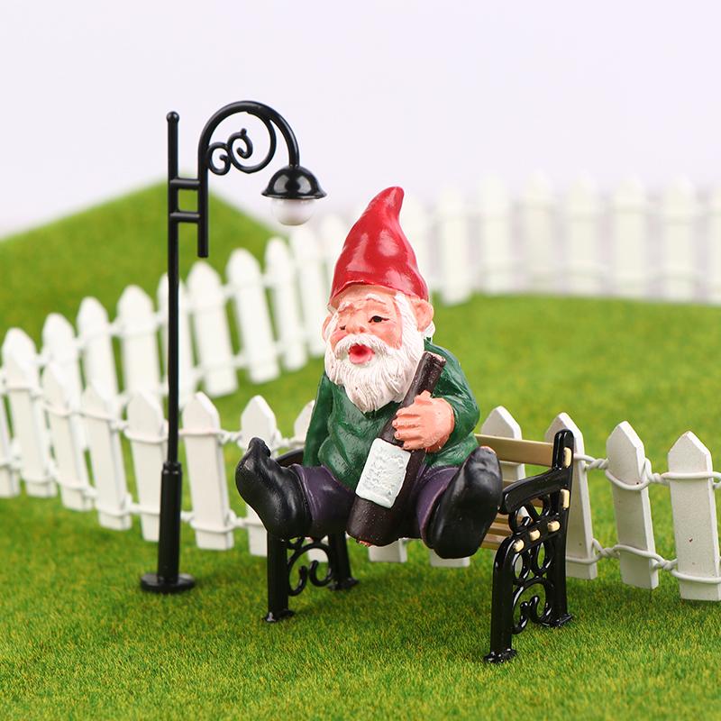 1/12 Dollhouse Park Street Lamp Bench Model Dollhouse Mini Street Light Ornaments Dolls House Christmas Decor Accessories