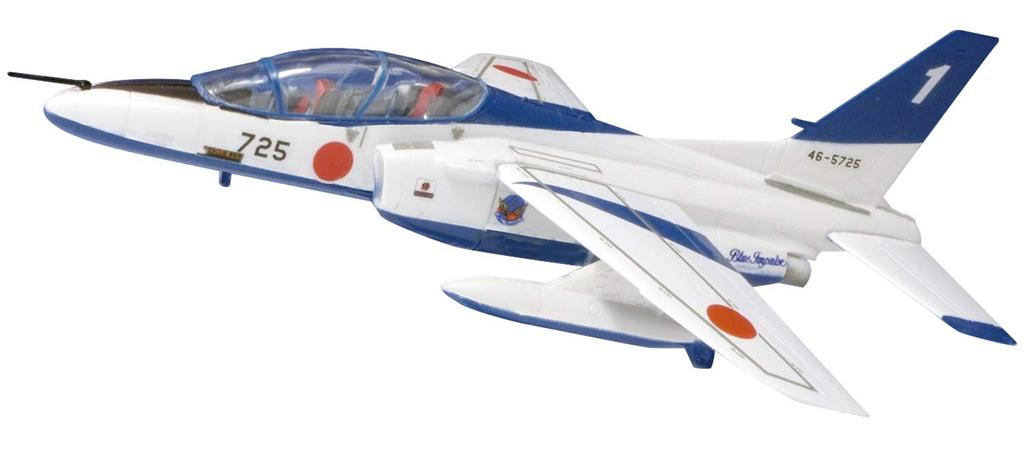 PLATZ 1/144 T-4 Blue Impulse 2020 Set of 6 Painted Plastic Model Kits SP-148