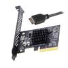 cablecc Адаптер 20 Гбит/с USB Gen2 IDC для передней панели к 4x Express Card для настольной материнской платы 3.2 Type-E USB-C PCI-E