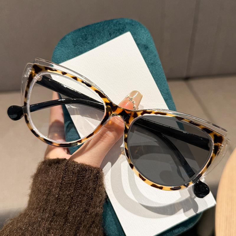 Модные Фотохромные Очки для Чтения «Кошачий Глаз» для Женщин Мужчин Ретро Очки с Защитой от Синего Света от 0 ДО +4.0