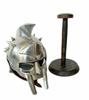 Armour Medieval Maximus Helmet Larp with Wooden Stand Halloween