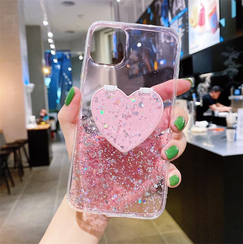 Чехол Love Mirror Holder Мягкий 13.11-16 ProMax Звездный Блеск Эпоксидный Чехол для Мобильного Телефона S24Ultra