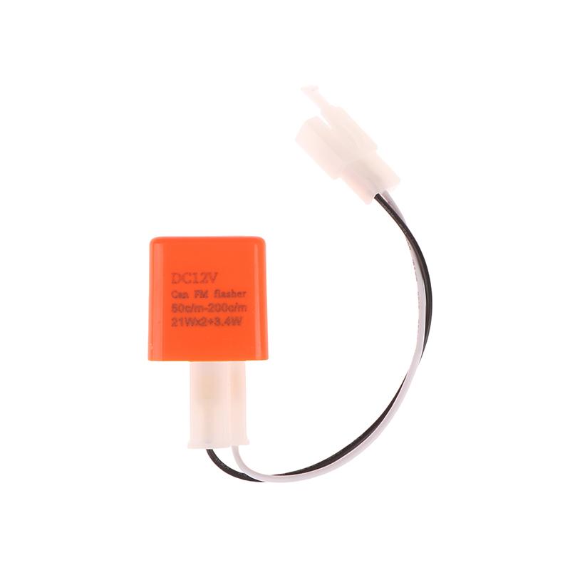 Регулируемое 2-контактное электронное светодиодное реле-мигалка с проводами для мотоциклов, скутеров, указателей поворота, реле гипер-мигания