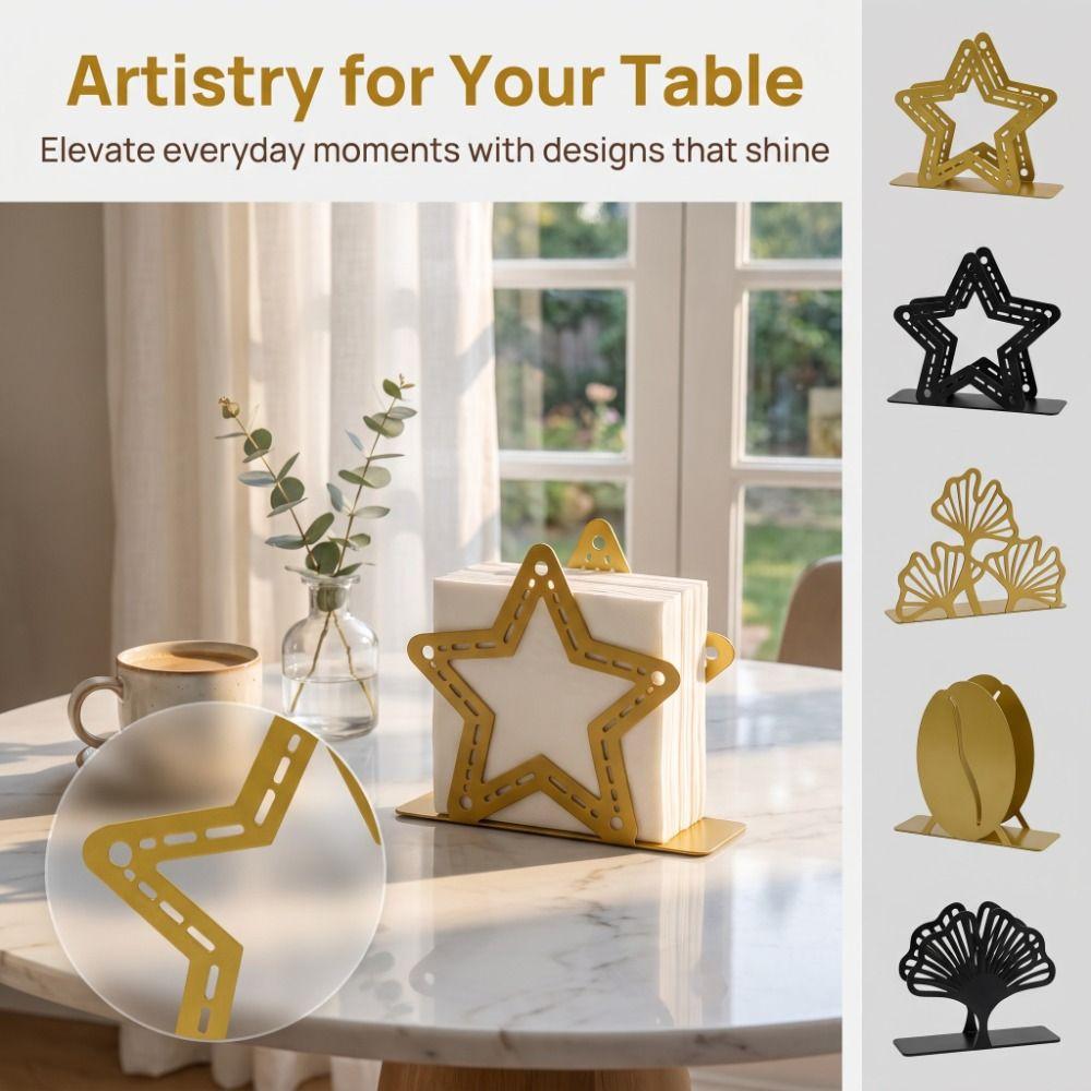 Hollow Retro Napkin Holder Heavy Duty Napkin Container Exquisite Napkin Storage Shelf Hotel Use
