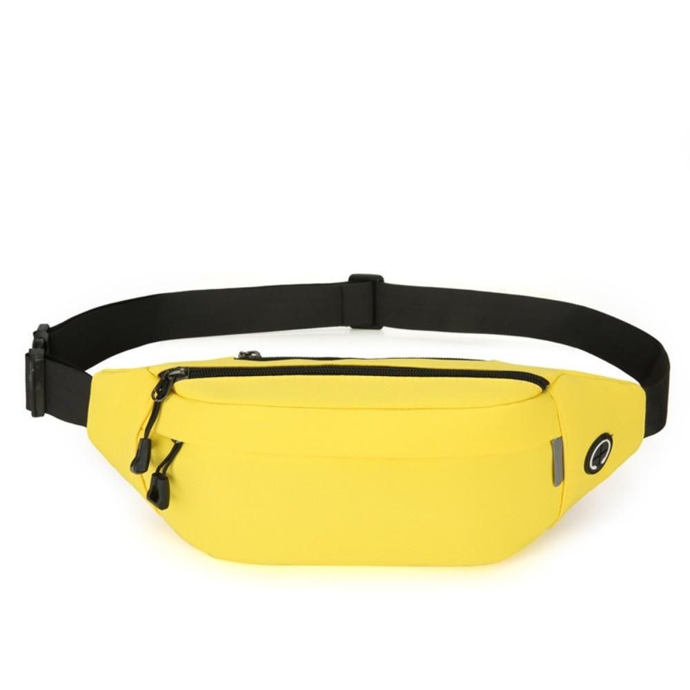 Waterproof Crossbody Chest Bag with Headphone Jack Running Waist Bag Men Fanny Phone Pack Couple