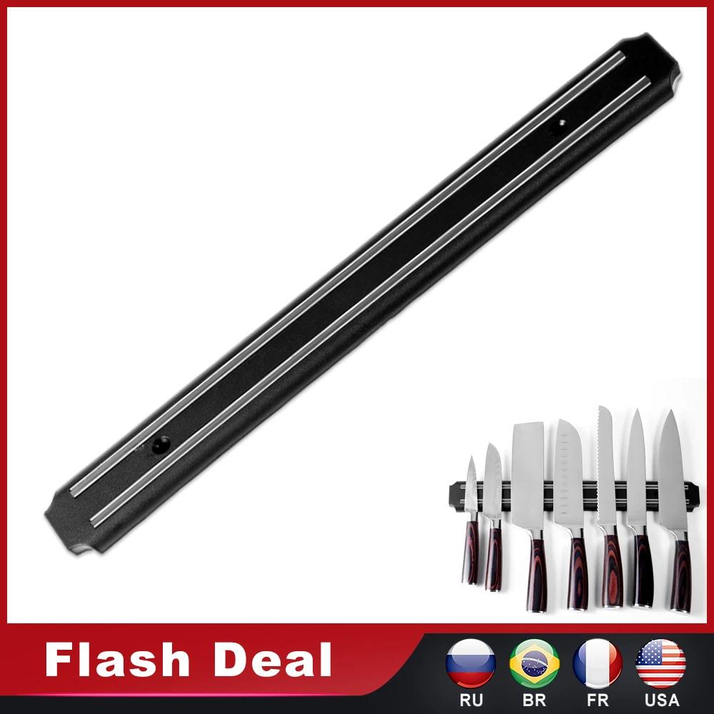 3 размера подставка для ножей из нержавеющей стали магнитный держатель для ножей настенная стойка для хранения домашний магнит многоцелевой кухонный инструмент