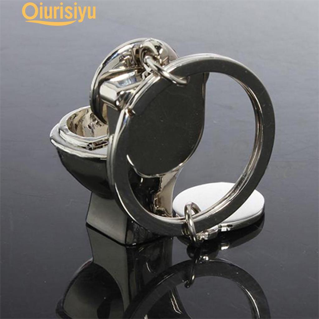 3D Pendant Toilet Keychain Simulation Mini Keyring