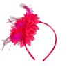 1900S Flapper Feathered Flower Headband For Carnival Party Antique Hair Decoration With Soft Band for Music Festival