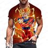 Goku Men's T-shirt T-shirts Dragon Ball Z Y2k Clothing High Quality Anime Children's Tops Vegeta Super Saiya Hip Hop New
