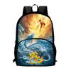 Nezha Durable Backpack Oxford Bookbag For School Use Large Capacity Bag Gift